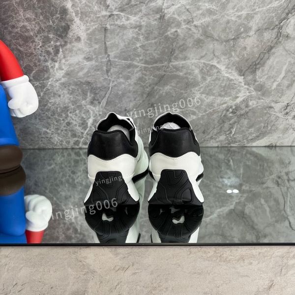 

2023men designer quality sneakers white blak shoes brand sneaker leather rubber sole causal shoes, Black