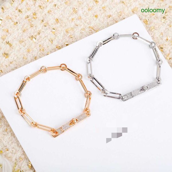 

hemres designer bracelet fashion personality simple atmosphere diamond embedding bracelet original quality, Black