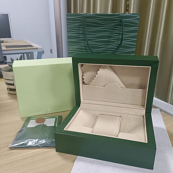 

High quality wooden watch box, men's watch accessories, classic women's unfolded watch box, watch green box, brochure, card accessories, certificate handbag