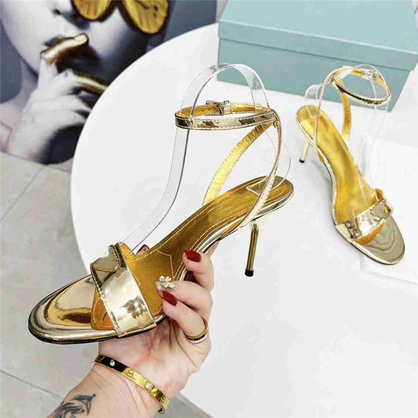 

fashion women's sandals 2023 pradity luxury brand letter logo summer women's high heels men's casual student flats 03-04, Black