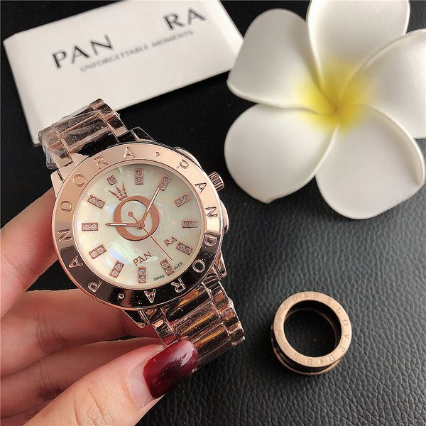 

luxury brand design 14k gold zircon dial holiday gift party watch, Slivery;black