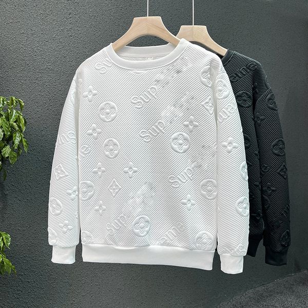 

Mens Hoodies 2023 Round Neck Autumn And Winter Designer Letter Loose Casual Sweater Hoodie Jacket Men Streetwear, White