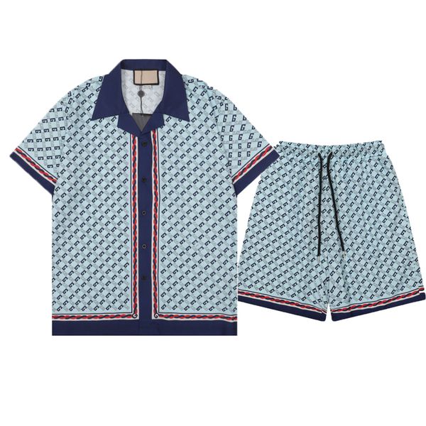 

23ss designer shirt mens button up shirts print shirt hawaii 2023 floral casual shirts men short sleeve dress hawaiian t-shirt, Gray
