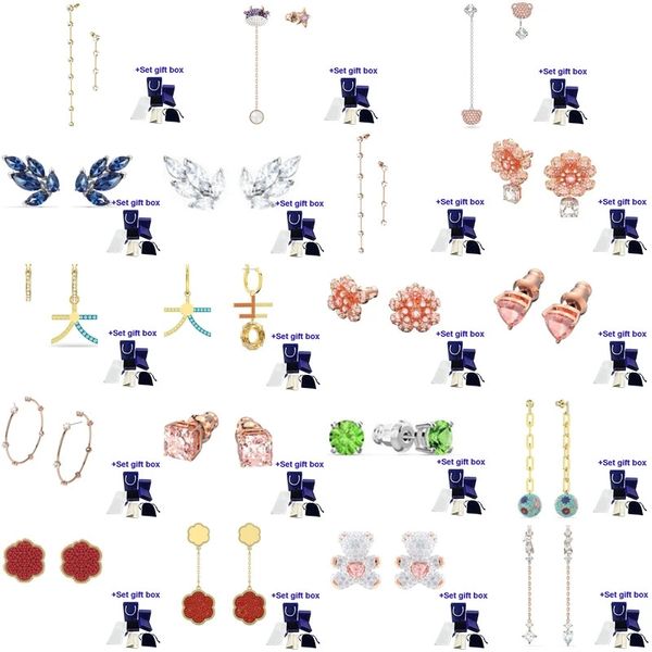 

swa fashion charm earrings ed011 exquisite gift box ing, Golden