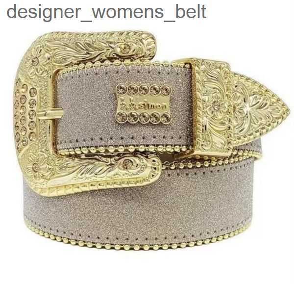 

belts luxury designer bb belt simon belts for men women shiny diamond belt black on black blue white multicolour with bling rhinestones as g, Black;brown