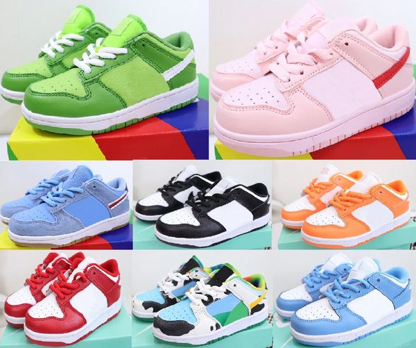 

2023 fashion kids shoes black white panda chunky athletic outdoor boys girls casual fashion sneakers children walking toddler sports trainer