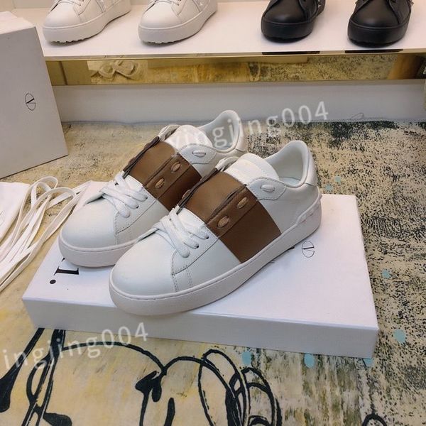 

2023 new mens womens boots sneaker fashion casual shoes leather shoe walking mens sports trainers sneakers, Black