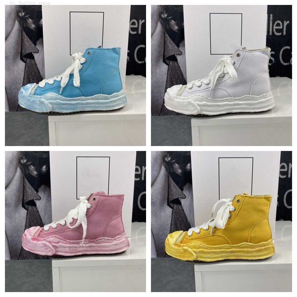 

new maison mihara yasuhiro mmy shoes dissolution shoes for men and women shawn yue the same japanese fashion high soled mihara canvas shoes