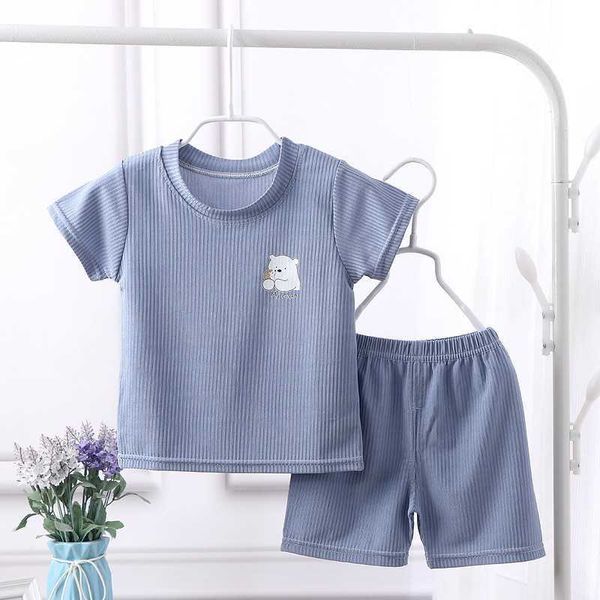 

clothing sets children's short-sleeved suits girls' summer clothes boys' t-shirts baby clothes children's clothes short-, White