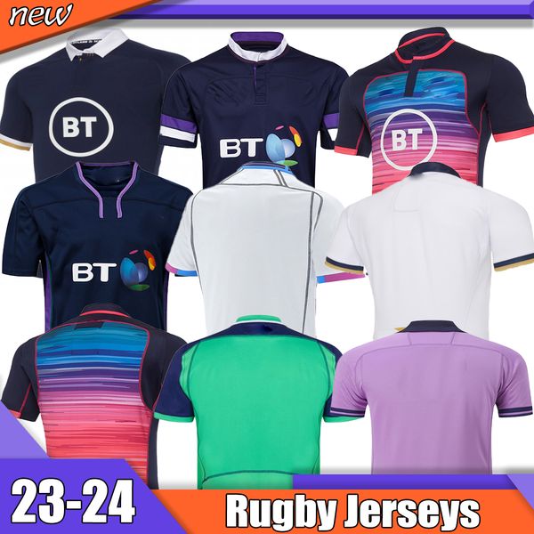 

2023 scotland rugby jersey 22 23 home away black and white alternate rugby shirt size s-5xl international league rugby shirts rugby maglia r, Black;gray