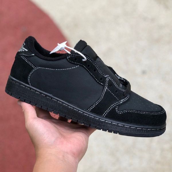 

with box 1 1s mens basketball shoes ts x black phantom low cut men women trainers sports sneakers dm7866-001 og quality 36-46