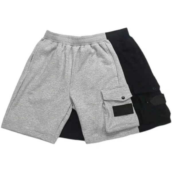 

Topstoney Summer Men Short Lightweight Man Shorts Classic Trendy Fashion Pocket Drawstring Short Pocket Cover Badge Casual Shorts Men's Simple Streetwear Pants, Gray--2808#