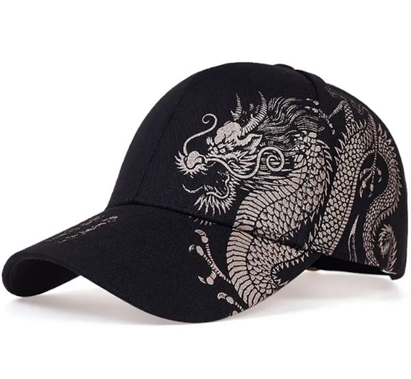 

men's dragon design baseball cap,3 colors available, Blue;gray