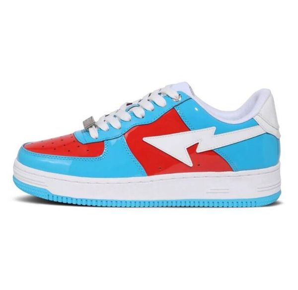 

2023 fashion casual sta shoes grey black stas colorful camo combination pink green camo cream blue lacquer leather m2 paired with socks plat
