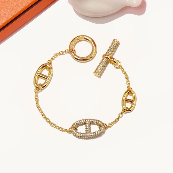 

farandole bracelet h for woman designer couple for man yellow brass gold plated 18k t0p advanced materials official reproductions diamond cr, Golden;silver