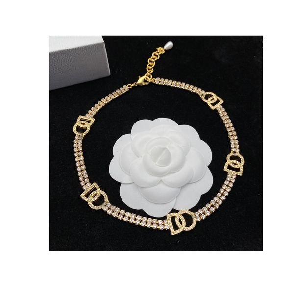 

luxury designer jewelry ladies necklace pearl pendant necklace 18k gold plating official website standard 40cm fashion jewelry valentines da, Silver