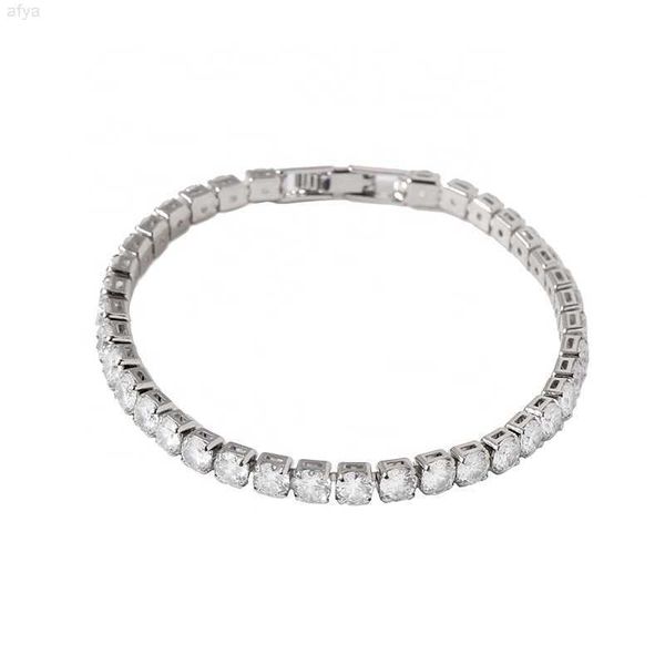

direct sale real moissanite tennis bracelet bangle for wedding bridal, Silver