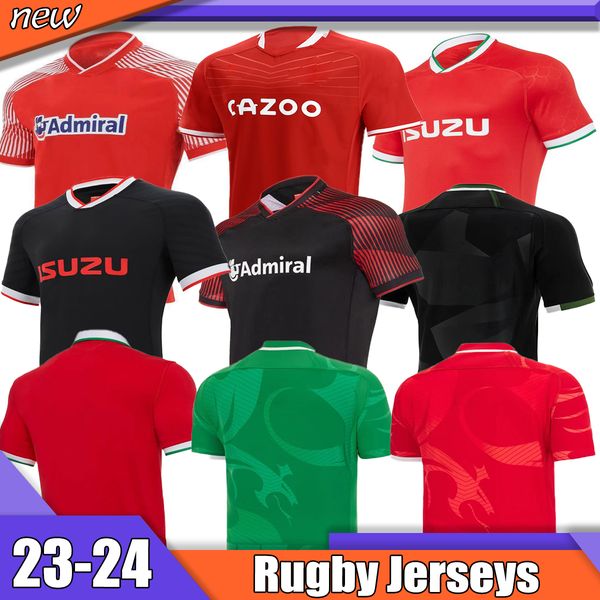

22 23 wales rugby jersey national team jerseys cymru sever version world cup polo t-shirt 19 21 2022 2023 home away welsh rugby training jes, Black;gray