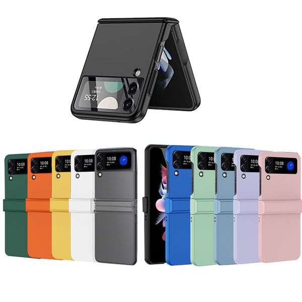 

full cover slim case shockproof protection skin feel pc candy case for samsung galaxy z flip 4 3 z fold 4