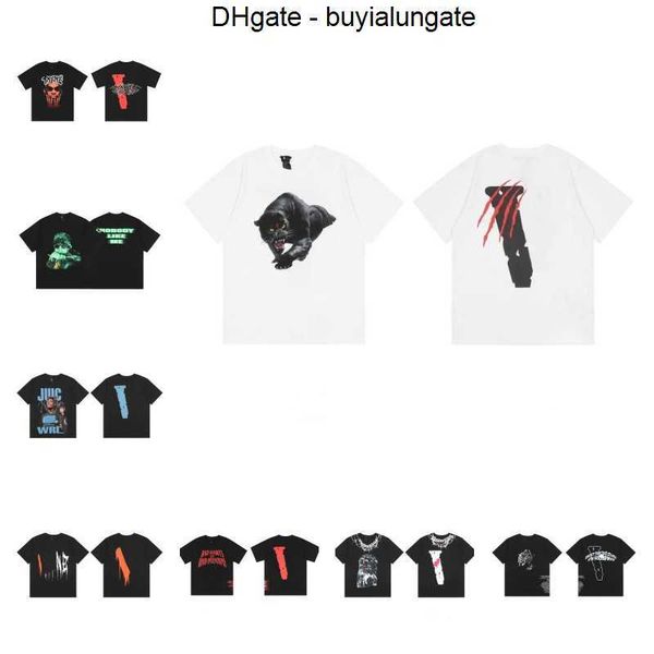 

summer mens t shirts women designers big v loose tees fashion with brands mans polos casual shirt luxurys clothing street shorts sleeve clo, White;black