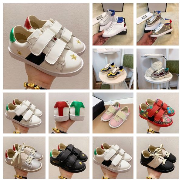 

brand kids designer shoes basketball sneakers infant classic kids shoe luxury high toddler breathable patchwork outdoor sport sneakers child, Black