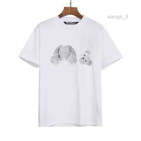 

angelstrendy decapitated teddy bear loose and wear letter short sleeve 21s1 3 u6b8, White;black