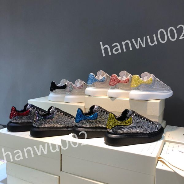 

2023 r flat sneaker casual shoes denim canvas leather white fashion platform mens womens low sneakers, Black