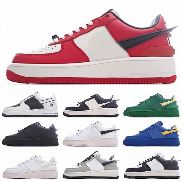 

designer one sports shoes classic 1 flats triple black white leather casual sneakers for men women shadow type tiffany outdoor jogging walki