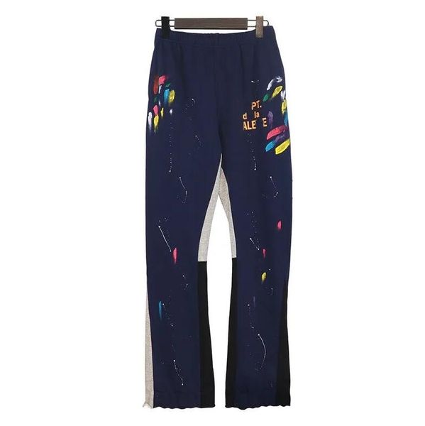 

men's pants mens graffiti galleryse depts womens sweatpants galleryes dept speckled letter print mans couple loose ver, Black