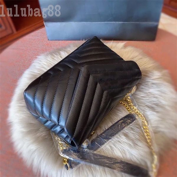 

cross body designer quilted bag luxury wallet ladies bolso leather soft loulou baguette sac luxe classical metal shoulder strap leather bags