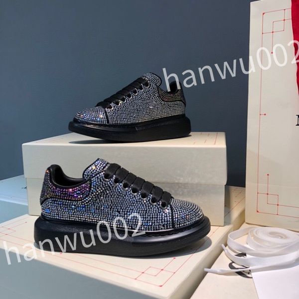 

new designer flat sneaker casual shoes denim canvas leather white fashion platform mens womens low sneakers, Black