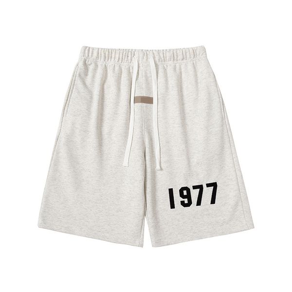 

mens ess 1977 shorts letter printed short pants casual fashion summer men essen short pants for male streetwear loose sports clothing 010, White;black