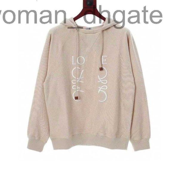 

men's hoodies & sweatshirts designer luxury loes classic autumn winter embroidery round neck long sleeve reverse wearing ynof, Black