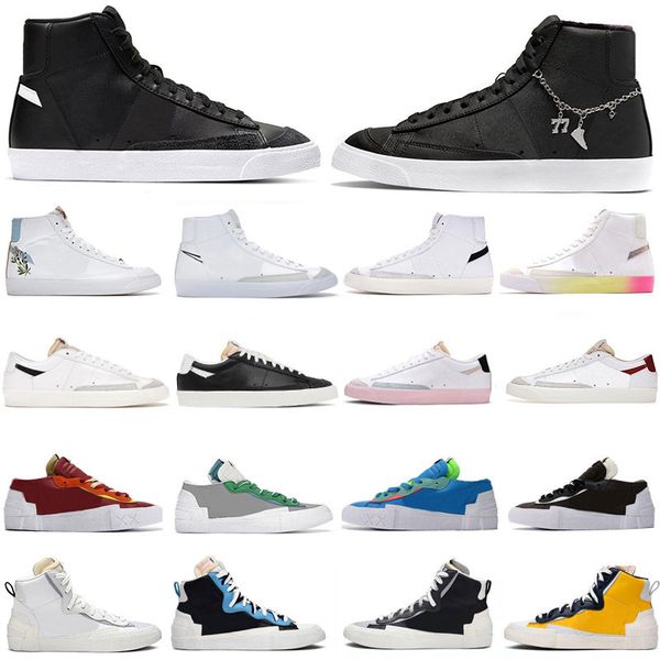 

blazer mid 77 vintage high low running shoes be true black grey legend blue lucky charms black pacific blue sketch white black mens womens t
