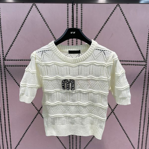 

women weave sweater t shirt girls lovely shirt summer short sleeve shirt tee birthday gift for wife brand shirt, Black