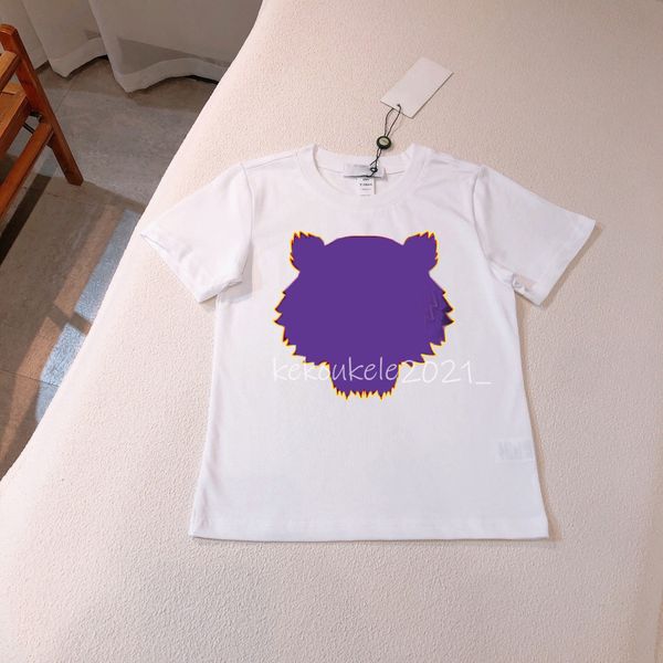 

summer kids t-shirts animal print clothes child boys girls casual loose t-shirt 100% cotton baby children clothing, Blue