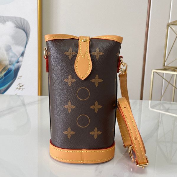 

designer bag women mini bucket bag classic presbyopia shoulder bag magnetic buckle mobile phone bag exquisite new leather bag #80874