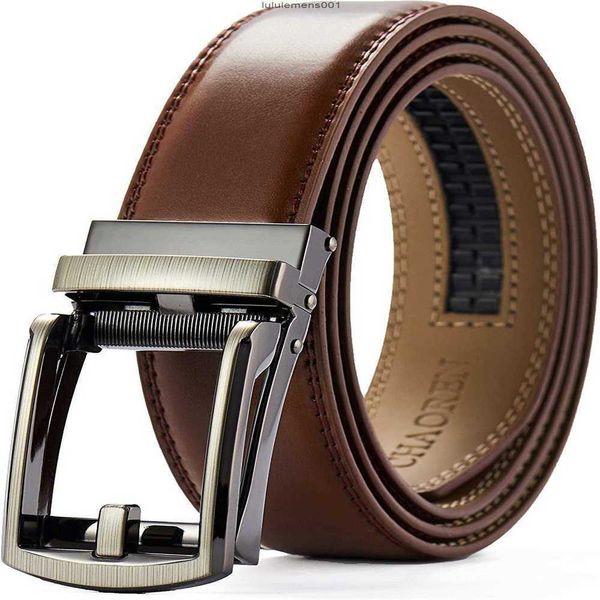 

mens designer belts for brand chaoren boys' ratchet with one hand release children's 3.25cm leather dress, Black;brown
