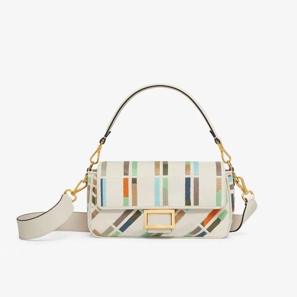 

high grade embroidery crossbody bag baguette bag shoulder bags flap purse handbags women bags tote bags pouch classic letter hardware