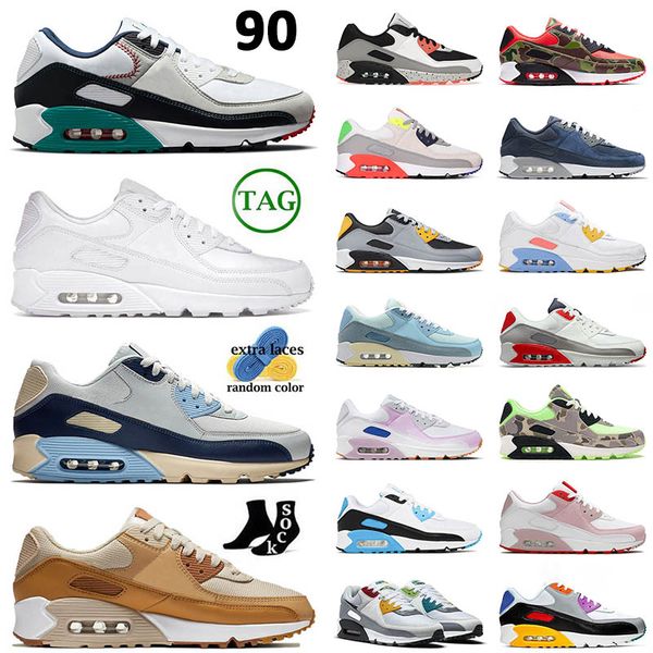 

designer sports 90 running shoes max big size 13 black white gum blue void 90s caramel peace love viotech be true mens women trainers sneake