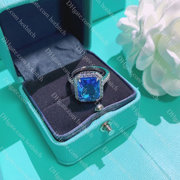

designer diamonds rings engagement rings for women sterling silver rings fashion jewelry gift with box