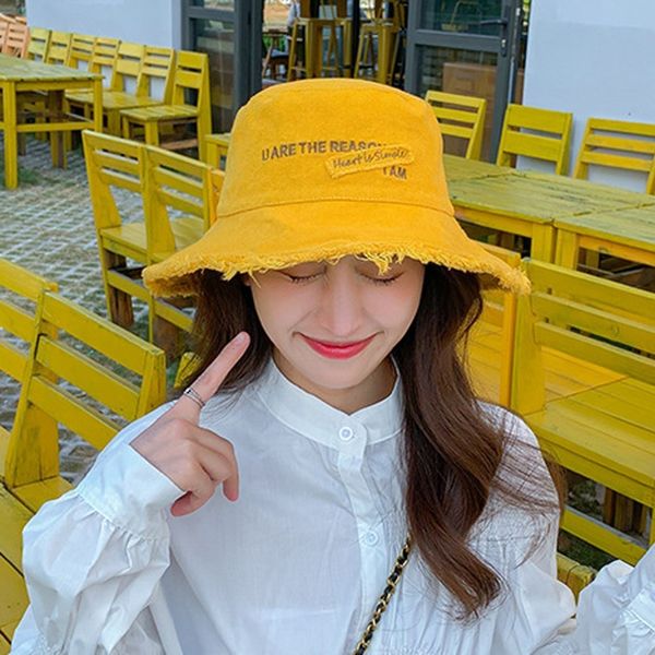 

wide brim hats bucket hats women bucket hat summer fisherman sun cap soft solid color wire shape water wash uv protection sunscreen outing b, Blue;gray
