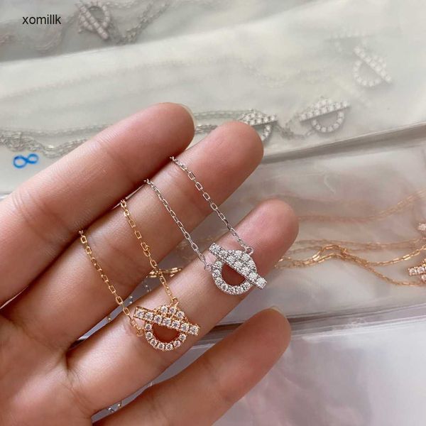 

hermm designer necklace strands s925 sterling silver ot style versatile fashion collar chain ins network red same, Black