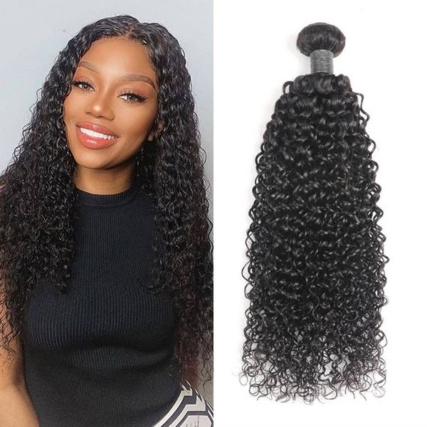 

9a brazilian human hair jerry curly 2 bundles natural color remy hair extensions for black women