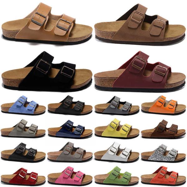 

designer sandals famous designer women arizona slides birks stock men slippers birko-flor nubuck leather suede clogs mocha beach shoes outdo, Black