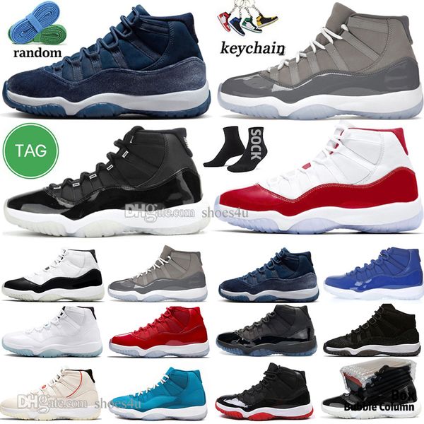 

11 mens basketball shoes 11s cherry cool cement grey concord 45 bred unc gamma blue midnight navy velvet space jam 72-10 georgetown men wome