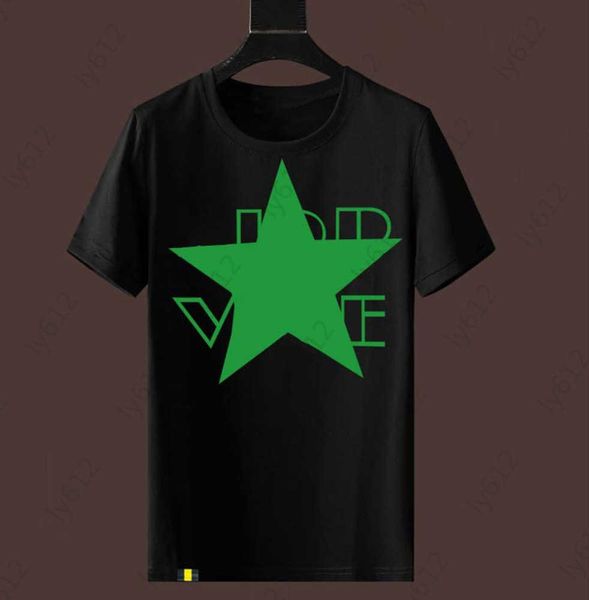 

black t shirt designer summer loose and minimalist classic fashion casual brand embroidered logo chest letter printed round neck t-shirts me, White;black