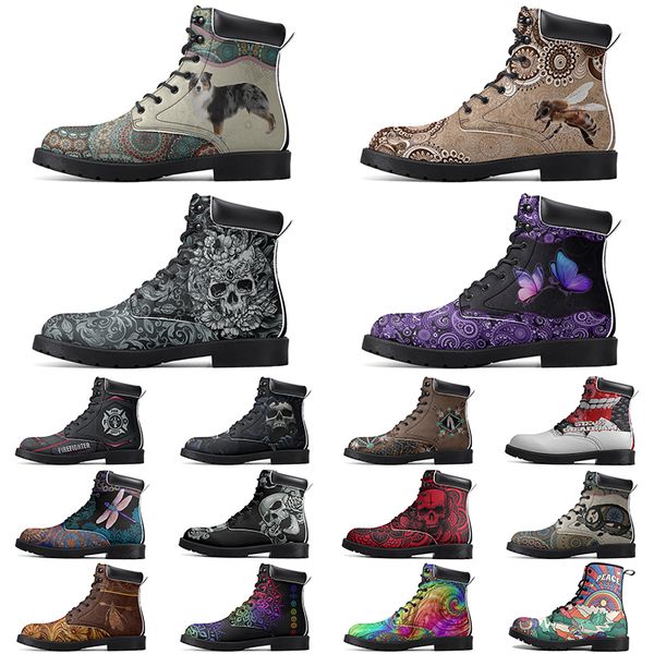 

Diy Fashionable Versatile Outdoor Boots Non-slip Winter Comfortable Casual Customized Elevated Classsic Dark Honeydew Boots