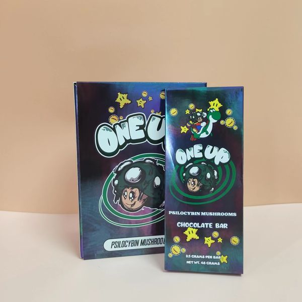 

new oneup chocolate bar packaging boxes 5 kinds dark pomegranate orunch magic mushroom one up chocolate bars package supply size: 60*140*10m