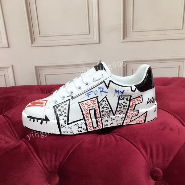 

men designer quality casual shoes travel leather lace-up sneaker fashion lady flat running trainers letters men gym sneakers, Black
